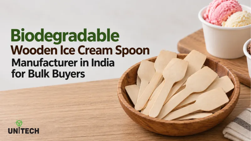 Biodegradable Wooden Ice Cream Spoon Manufacturer in India for Bulk Buyers